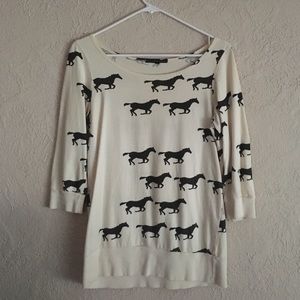 Pony Print Sweater
